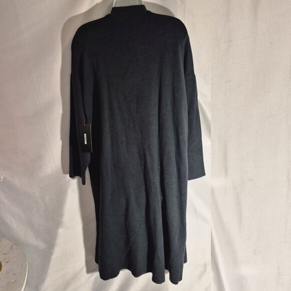 Promesa lovely long Cardigan sweater, 40" long, Dark Bluish Grey, Large. NWT - Picture 4 of 16